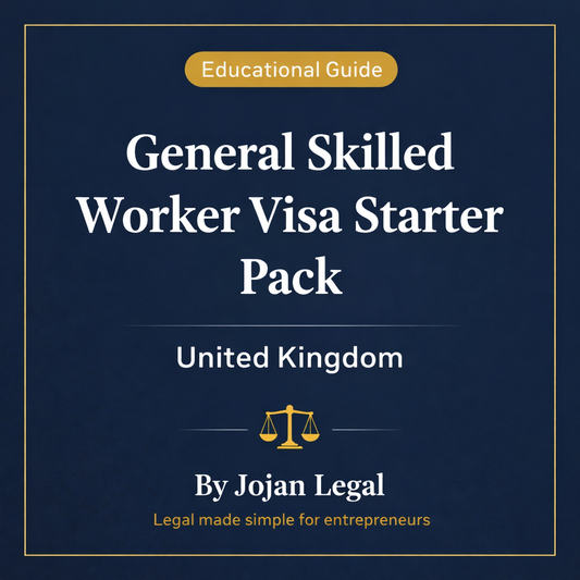General Skilled Worker Visa Starter Pack (UK)
by Jojan Legal