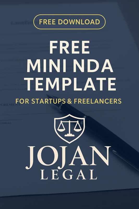 Free Mini NDA Template for Startups & Freelancers – Jojan Legal